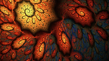 Fractal, Flower, Light, Dark Full 1366Ã768 Fractal HD wallpaper